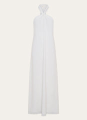 Golden Child Linen Maxi Dress - White