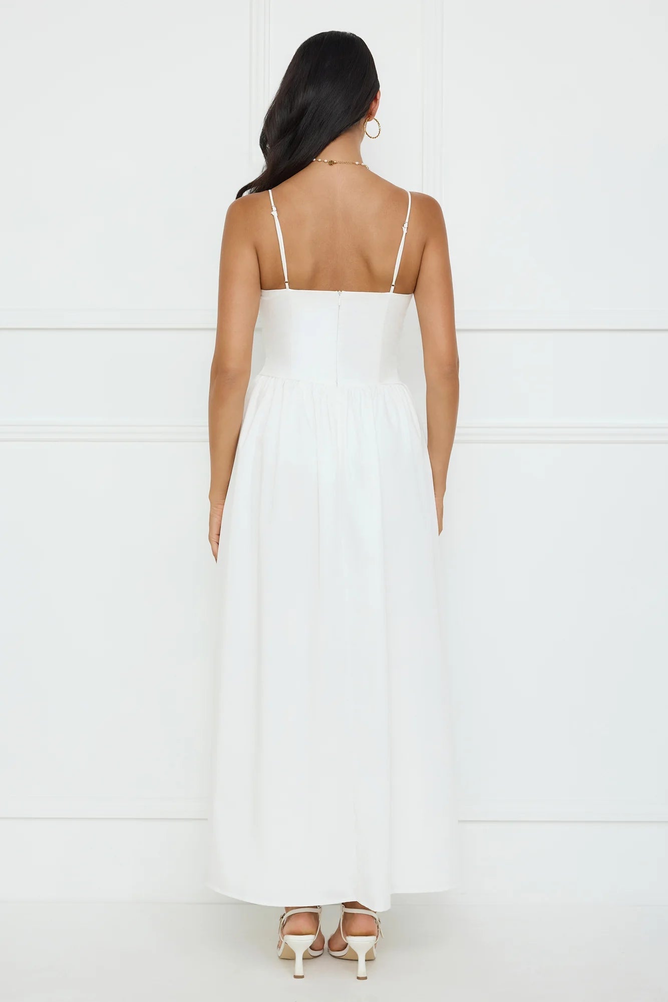 Pretty Willow Maxi Dress White