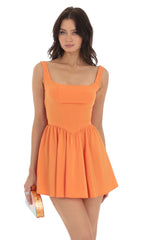 Mini Dress in Orange